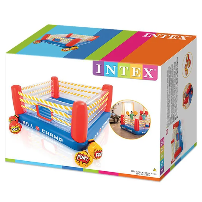 Intex - Inflatable Jump-O-Lene Boxing Ring with 2 Boxing Gloves for Kids (7.5 ft) - 48250 - Image 2