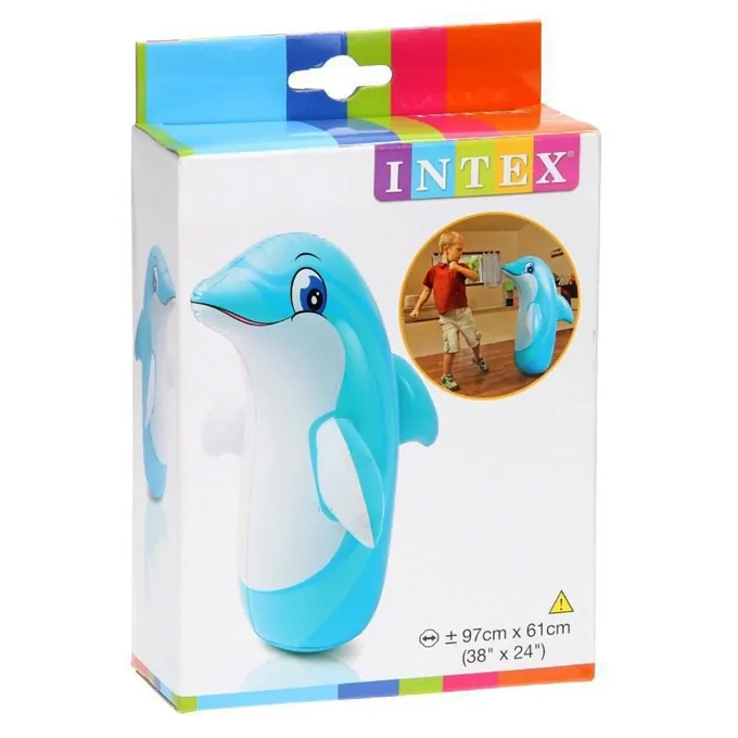 Intex - 3D Inflatable Dolphin Punching Bop - 44669 - Image 2