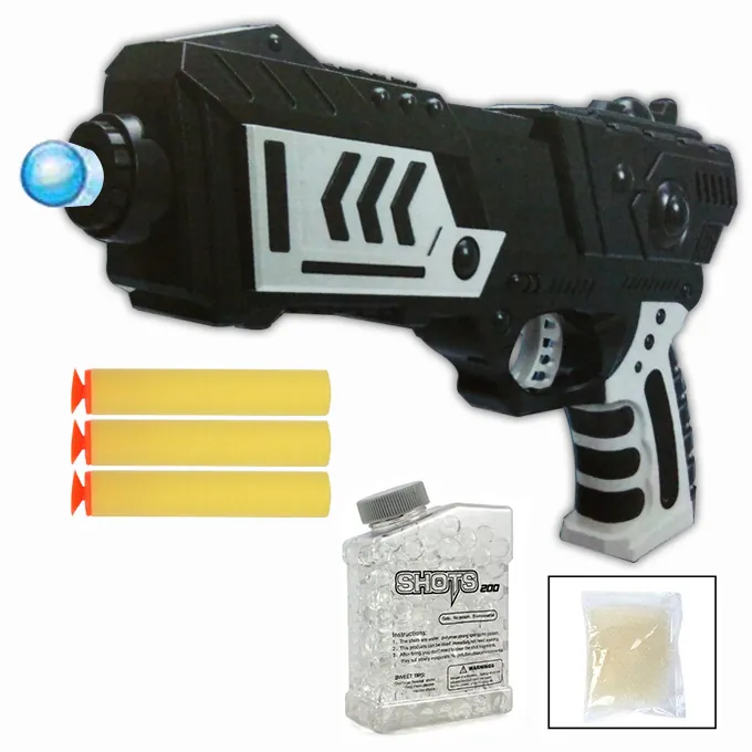 Future Ultra Black Shooting Gun with Orbeez & Nerf Soft Foam Bullet Darts - Image 2