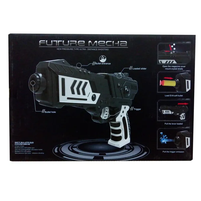 Future Ultra Black Shooting Gun with Orbeez & Nerf Soft Foam Bullet Darts - Image 3