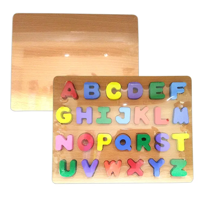 CAPITAL ABC ALPHABETS – THICK WOODEN 3D BOARD PUZZLE