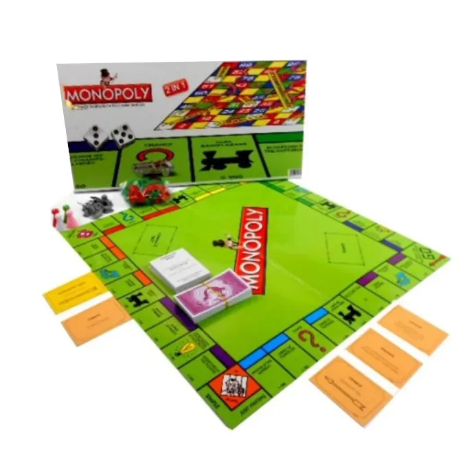 MONOPOLY WITH SNAKES & LADDERS – 2 IN 1 BOARD GAME