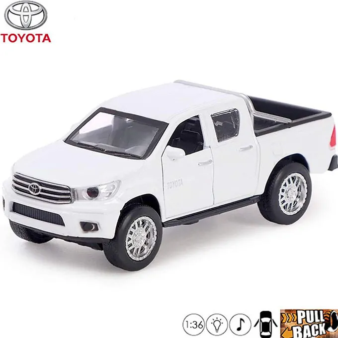 Toyota Hilux Vigo - 1:36 Scale Die Cast Car - 5 inch - Assorted Colors - Image 4