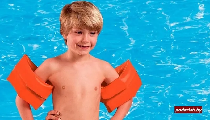 Intex - Orange Swimming Arm Bands Pair - 7.5 inch - 59640