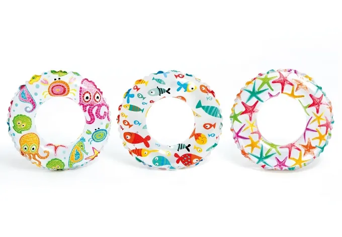 Intex - Lively Print Swimming Pool Tube Ring - 20 inch - 59230