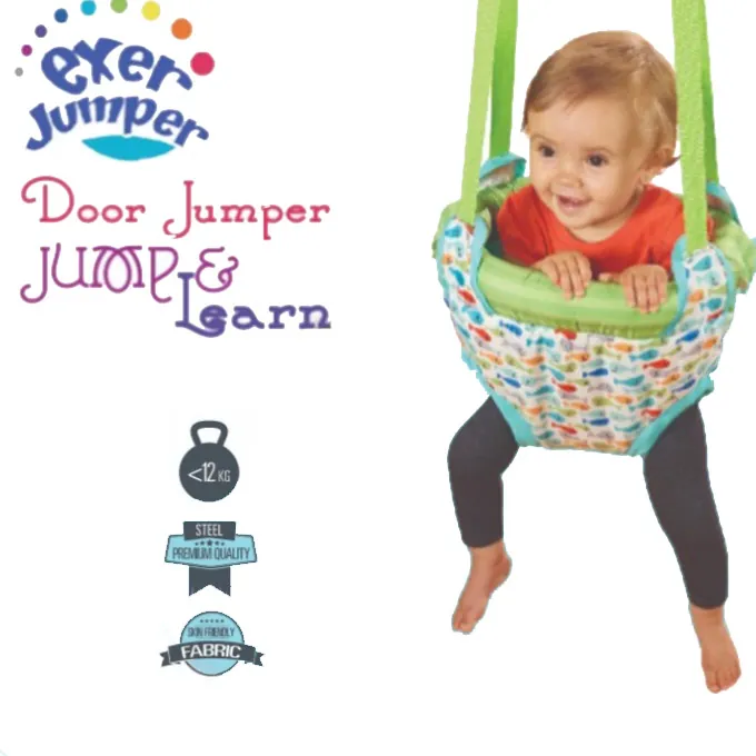 Baby Girl Exercise Doorway Bouncer Jumper - 30 kg support - Pink