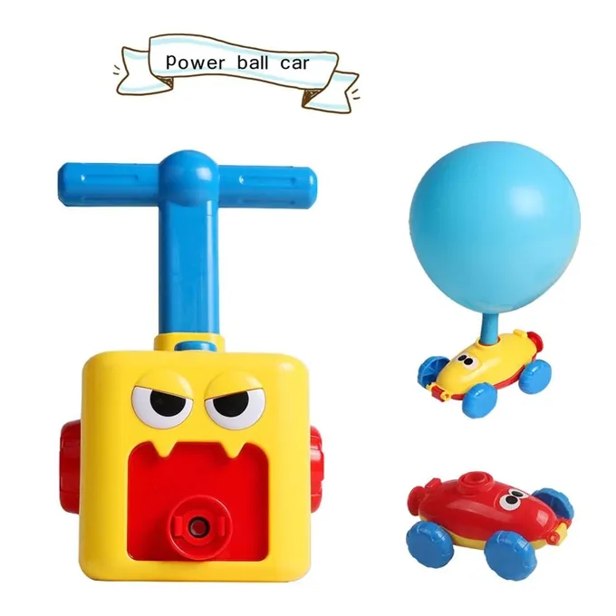 Inertial Power Balloon Car with Inflatable Balloon Pump - Engaging Science Toy for Kids - Image 2