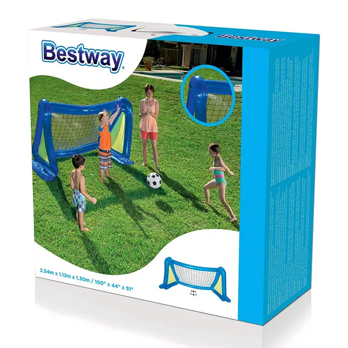 Inflatable Football Door with Ball & Side Sprayers - Poolside Game - Image 4