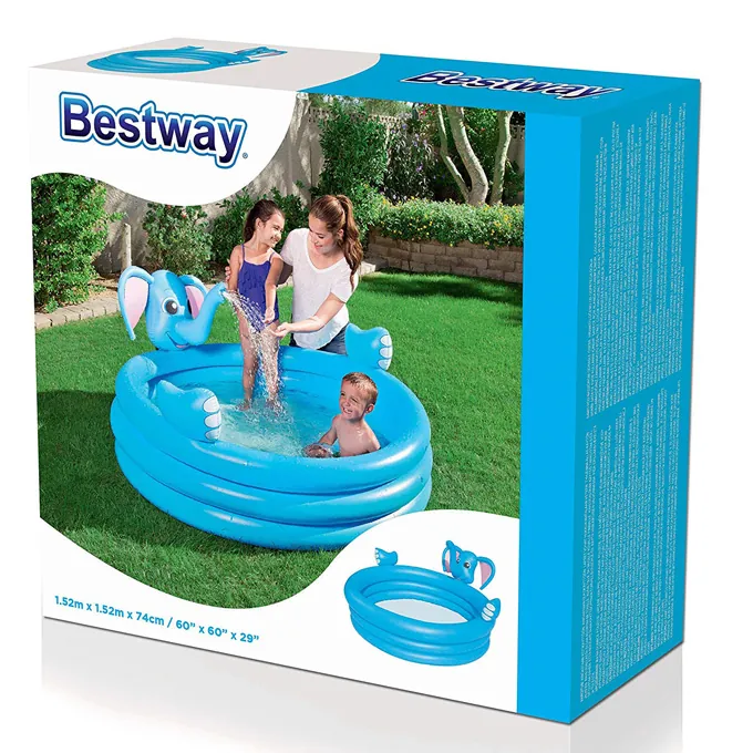 Vinyl Kids? Play Pool 4.9 x 4.9 x 2.4 ft - Fun Pool for Kids Age 3+ - Image 3