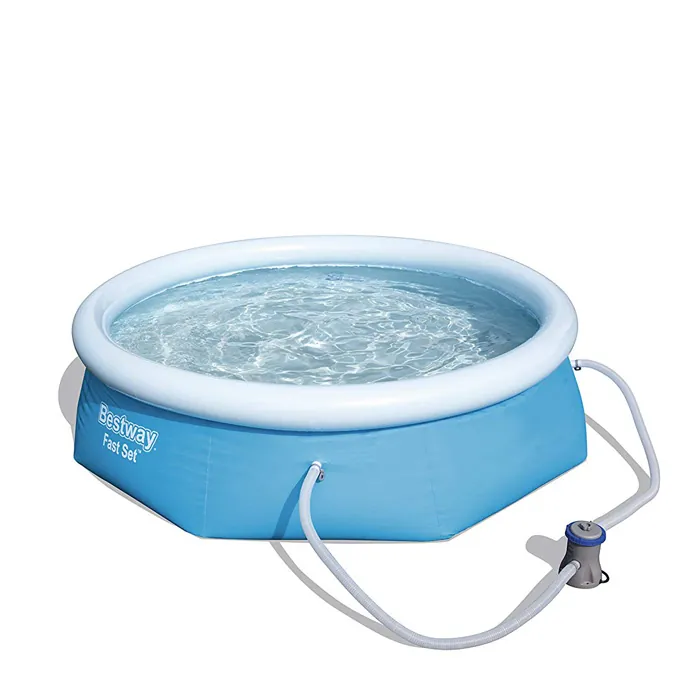 Fast Above Ground Pool Set 244x66 cm - Easy Setup Pool for Kids