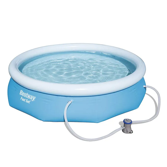 Round Inflatable Pool with Filter Pump, 10ft - High-Quality Pool Accessory