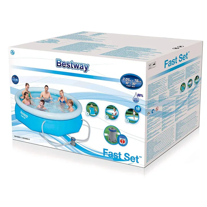 Round Inflatable Pool with Filter Pump, 10ft - High-Quality Pool Accessory - Image 6