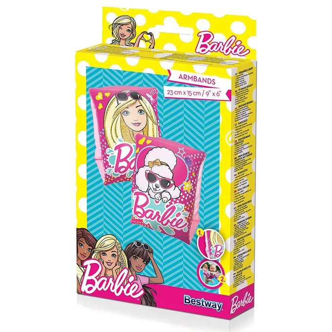 Barbie-Printed Inflatable Armbands for Kids - Swim Gear for Girls - Image 2