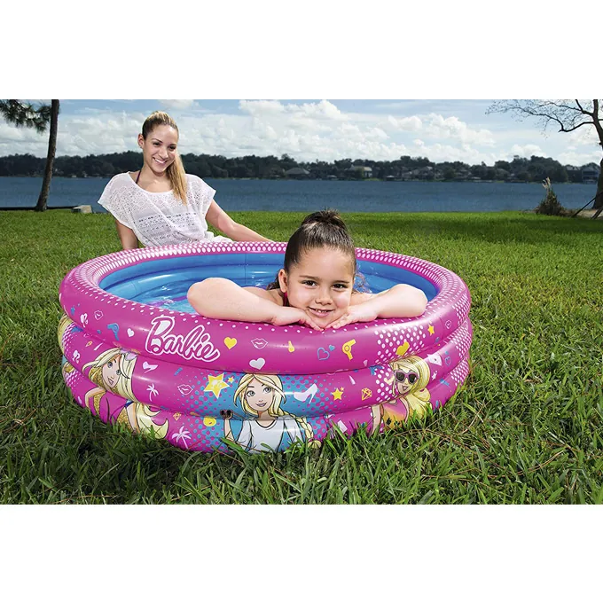 Barbie 3-Ring Swimming Pool 48x12" - Inflatable Pool for Kids - Image 4
