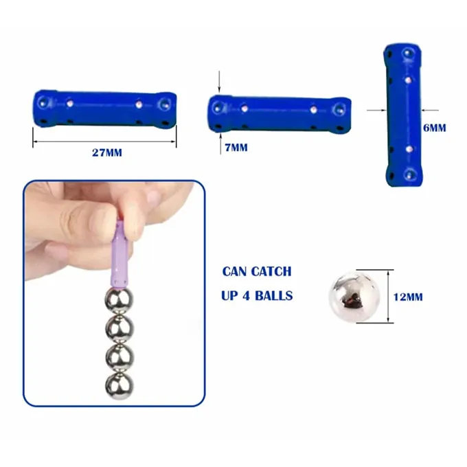 Master Magnet Construction Sticks and Balls - 63 Pcs Magnetic Building Set - Image 2