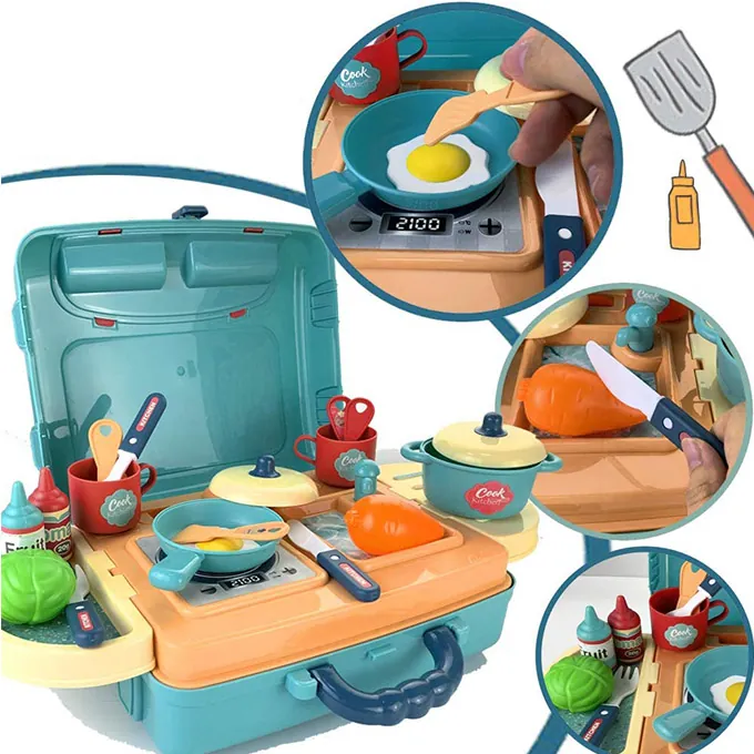 Instant Chef Kitchen Stove Briefcase Play Set - 20 Inches - Image 4
