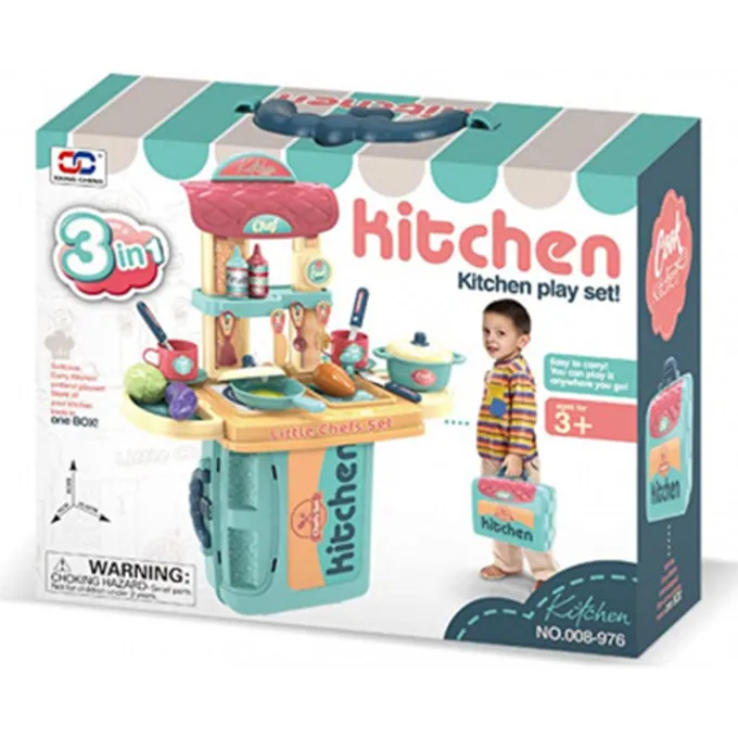 Instant Chef Kitchen Stove Briefcase Play Set - 20 Inches - Image 2