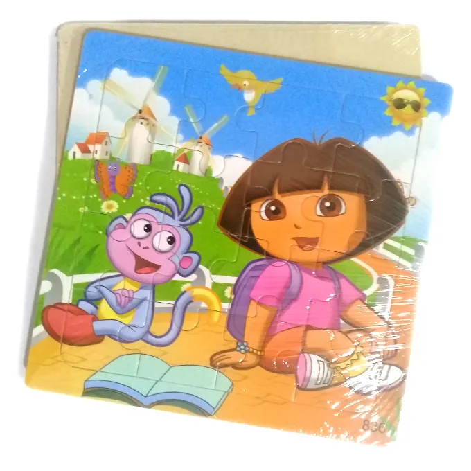 Wooden Jigsaw Puzzle - Dora the Explorer & Boots Monkey - 6 Inches - Image 2