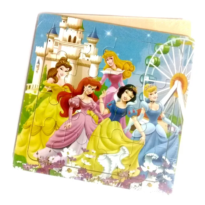 Wooden Jigsaw Puzzle - Disney Princess Party ? 6 inches ? Puzzle & Cubes - Image 2