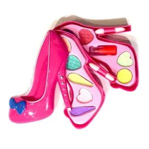 Pink Beauty Sandal Makeup Kit for Girls - Compact and Fun Pretend Play Toy