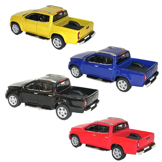 Mercedes Pickup Truck Pull Back Die-Cast Car - Assorted Colors - Image 3