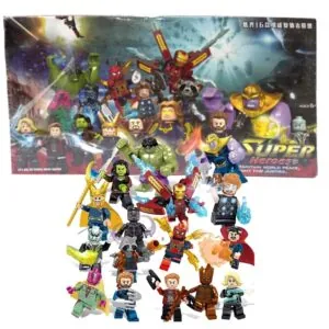 Marvel Avengers Hero Figures Building Set - 16 Pieces
