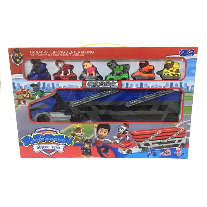 Paw Patrol Rescue Truck with Slide - Action Figures Toy for Kids