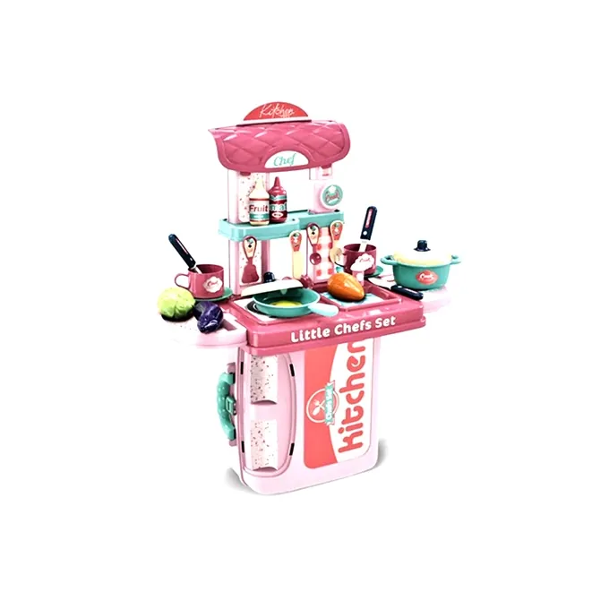 Pink Kitchen Stove Briefcase Play Set - 20 Inches - Image 3