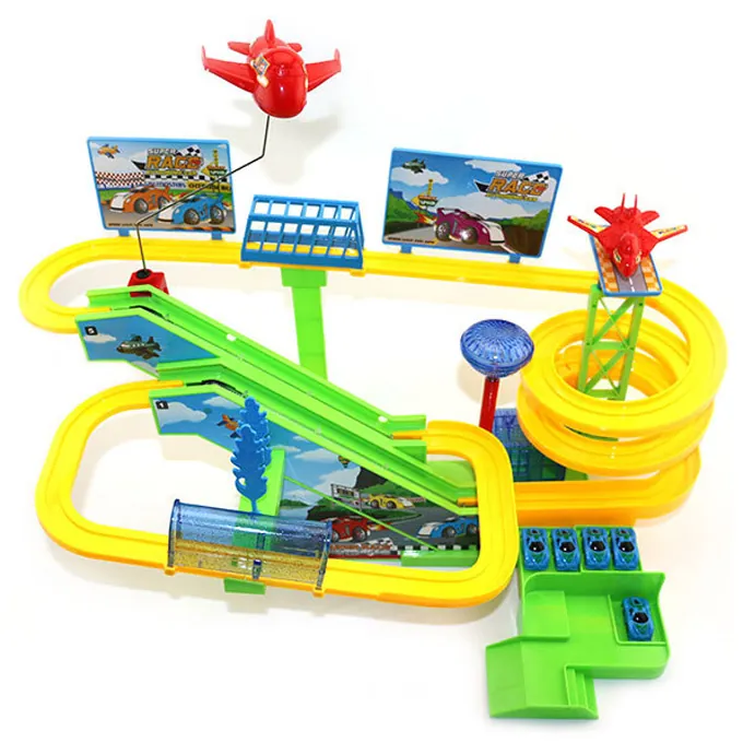Urban Car Track Set with Lights and Music - Fun Playtime Toy for Kids - Image 2