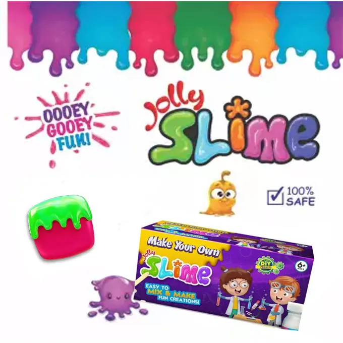 DIY Glitter Jelly Slime Kit - 3 Colors of Fun for Girls