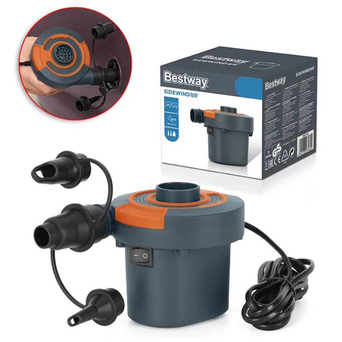 Sidewinder Electric Air Pump for Pools & Toys - Fast Pool Inflation - Image 4