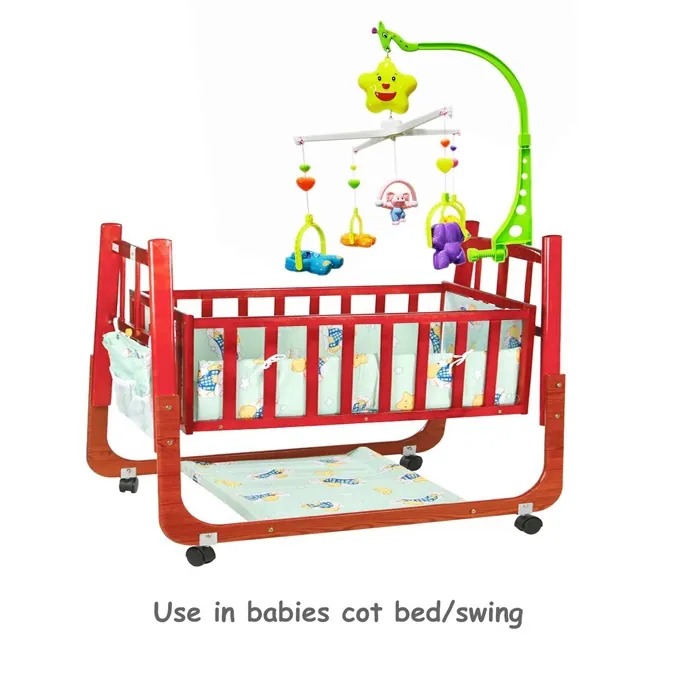 Musical Baby Crib Rattle Set - 6 Hanging Toys with Bells for Newborns - Image 2