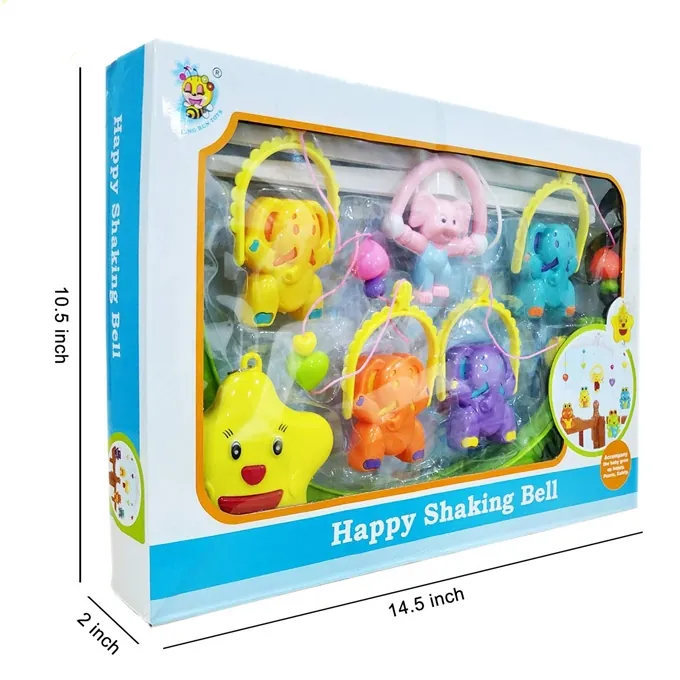 Musical Baby Crib Rattle Set - 6 Hanging Toys with Bells for Newborns - Image 3