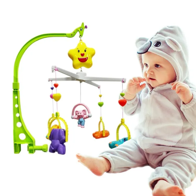Musical Baby Crib Rattle Set - 6 Hanging Toys with Bells for Newborns - Image 4