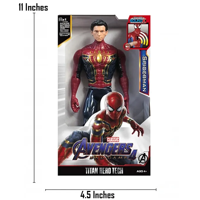 Spiderman Unmasked 11-Inch Action Figure - Fun Toy for Kids Ages 3-6 - Image 2