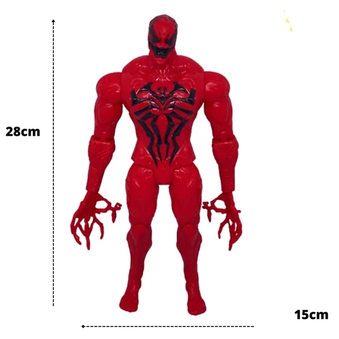 Spiderman End Game Venom Red Action Figure - 11 Inches - Image 2