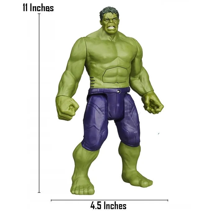 Hulk 11-Inch Action Figure - Avengers Smash Toy for Kids 3+ - Image 2