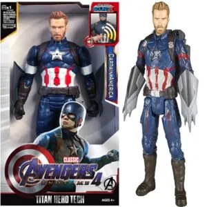Steve Rogers 11-Inch Captain America Action Figure - Avengers Hero Toy for Kids 3+