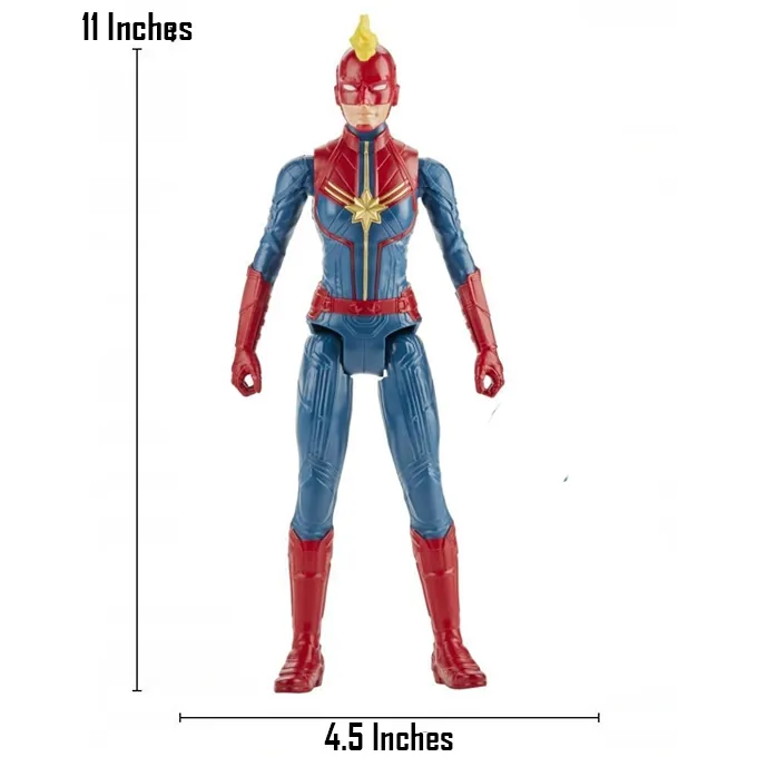 Captain Marvel 11-Inch Action Figure - Avengers Superhero Toy for Kids 3+ - Image 2