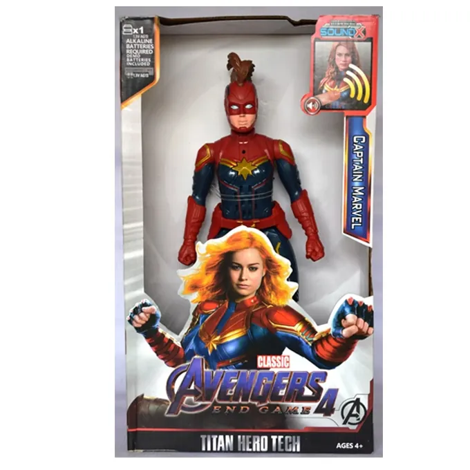 Captain Marvel 11-Inch Action Figure - Avengers Superhero Toy for Kids 3+ - Image 3