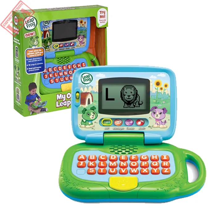 Green Leap Frog Laptop - Educational Toy for All Ages