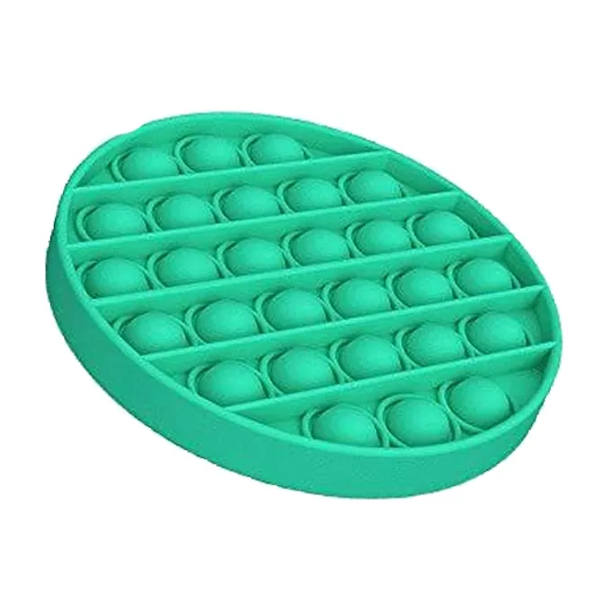 Pop It Bubble Fidget Spinner - 5-Inch Silicone Circle for Babies 0-1 - Image 2