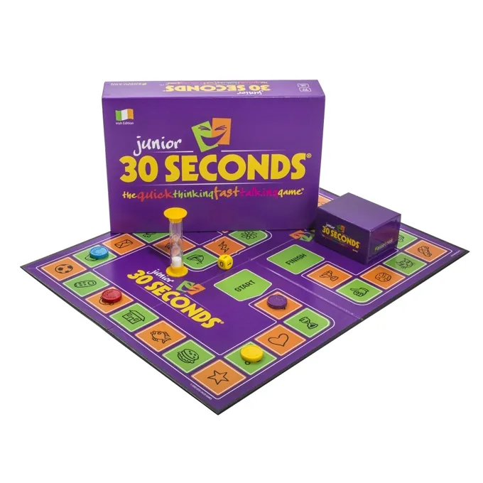 30 Seconds Junior Board Game - Fast-Paced Family Fun (Ages 6+)