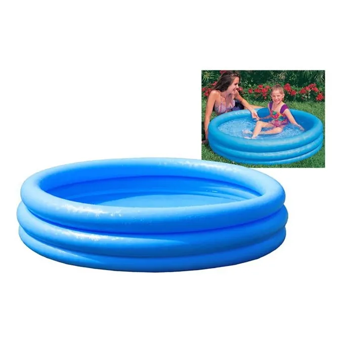 Intex Crystal Blue Portable 3-Ring Swimming Pool - 5ft - Premium Quality Pool Accessory - Image 2