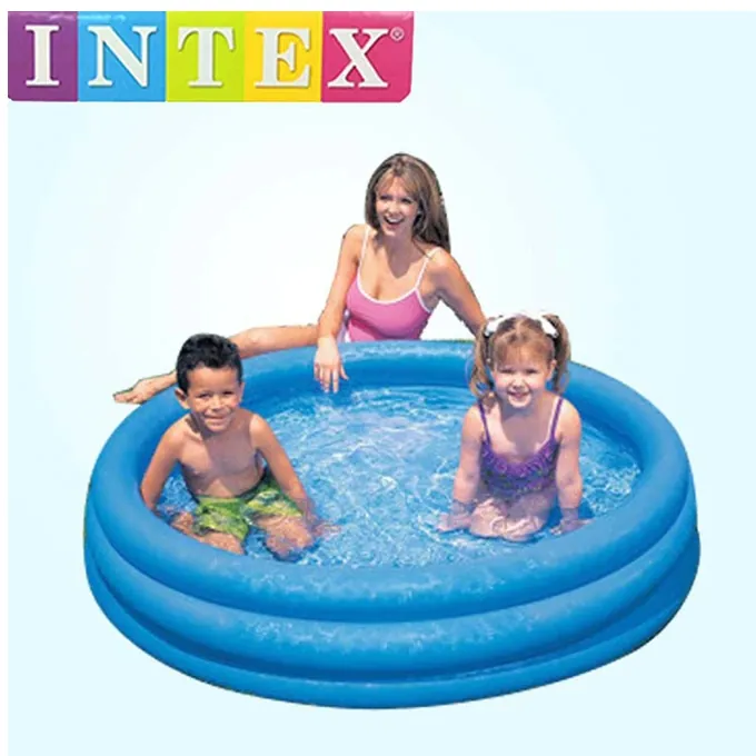 Intex Crystal Blue Portable 3-Ring Swimming Pool - 5ft - Premium Quality Pool Accessory - Image 3