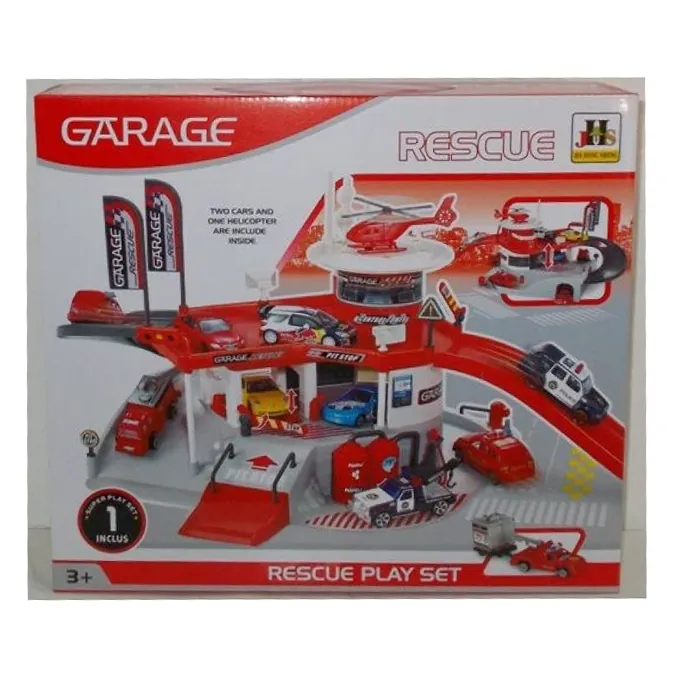 Fire Fighting Rescue Garage Station with Helipad ? Activity Toy for Kids - Image 3