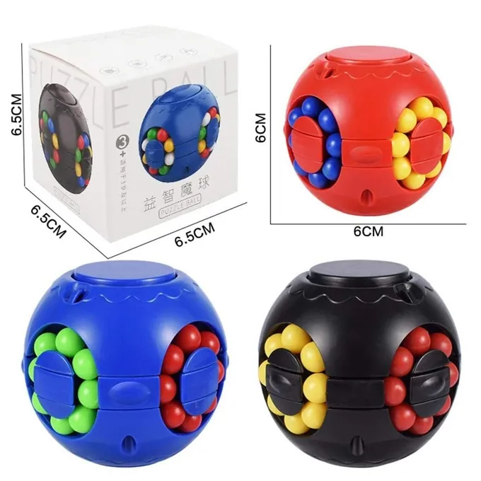 Magic Bean Rotating Cube Fidget Spinner - Toy for Kids - Image 3