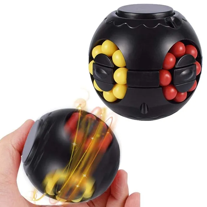 Magic Bean Rotating Cube Fidget Spinner - Toy for Kids - Image 4