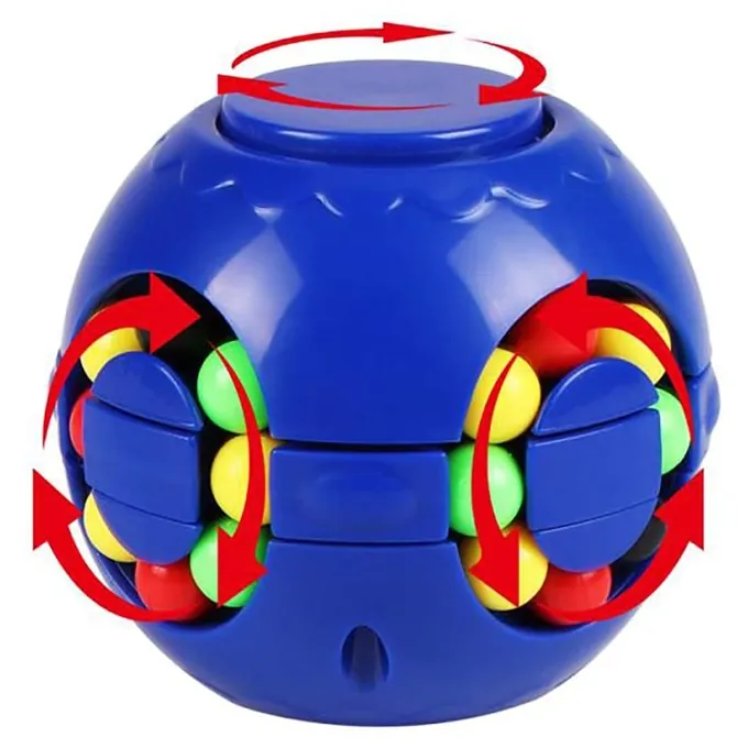 Magic Bean Rotating Cube Fidget Spinner - Toy for Kids