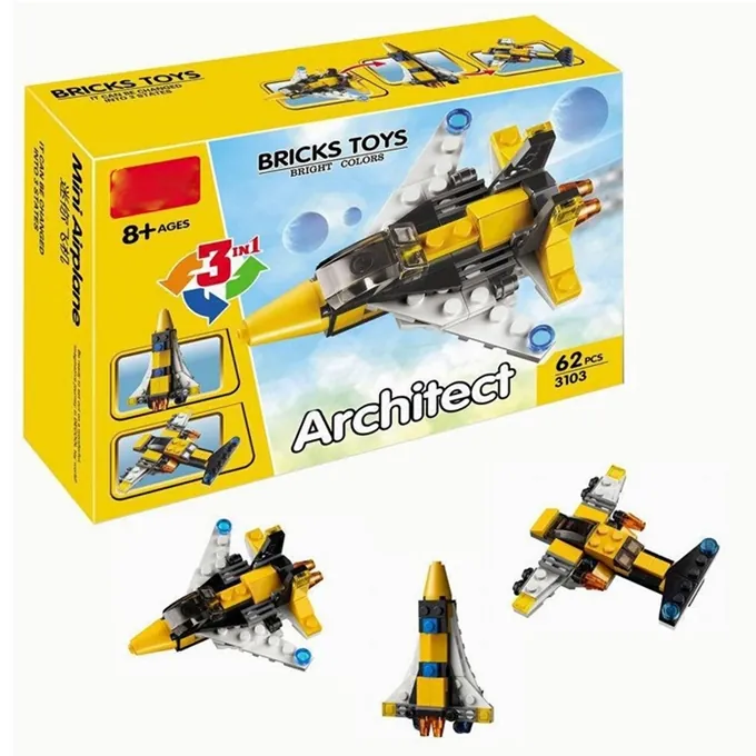 Mini Airplane Building Kit - 3-in-1